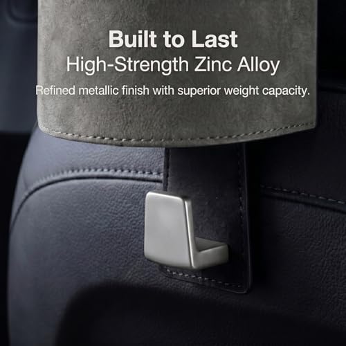 Car Seat Back Cup Holder Organizer, Faux Leather Suede 2 in 1 - Product Imagery