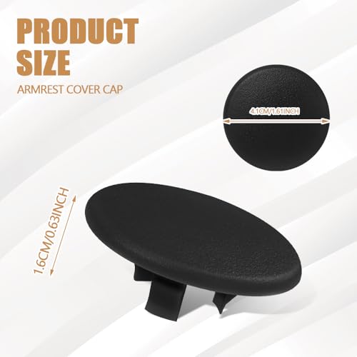 Rear Seat Armrest Cap, OEM# 15279689, 2PCS, Black - Product Imagery