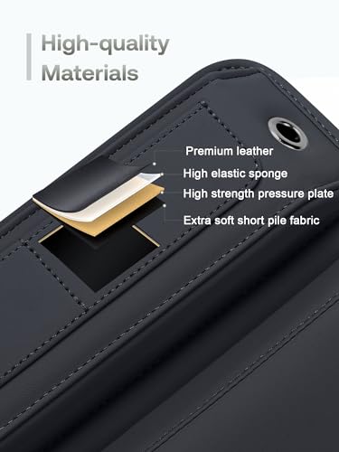 Universal Fit Premium Leather Car Seat Gap Filler Organizer, - Product Imagery