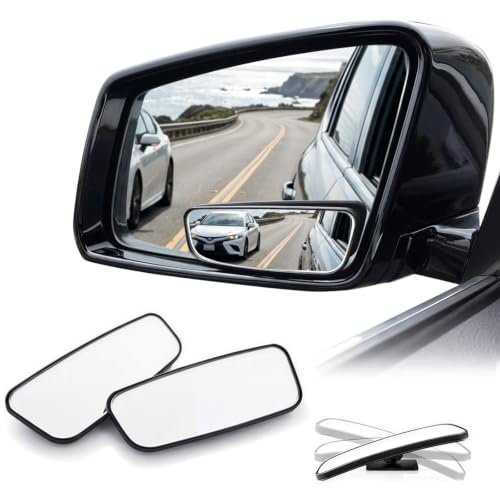 WildAuto Blind Spot Mirror, Rectangle Adjustable Car Auxiliary - Product Imagery