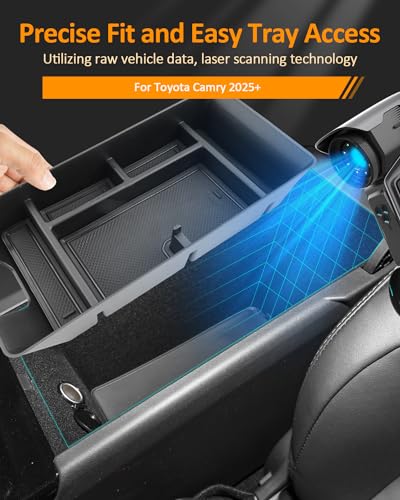 CDEFG for 2025 2026 Toyota Camry Accessories Center Console - Product Imagery