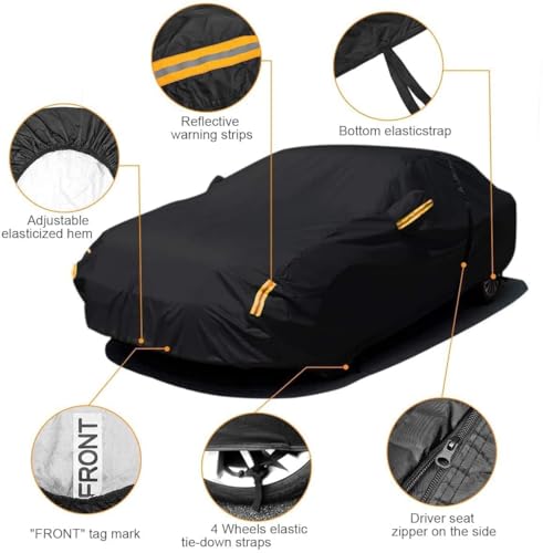 NEVERLAND Car Cover Waterproof All Weather for Sedan 183''L x - Product Imagery