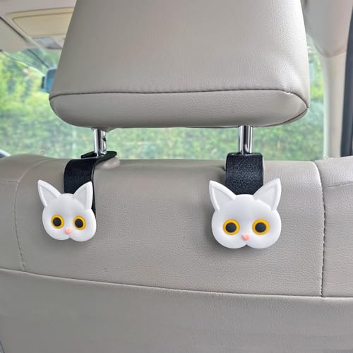Cute Cat Car Accessories Hooks Hanger for Purses and Bags, - Product Imagery