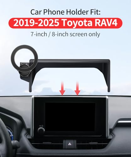 Car Phone Holder for Toyota RAV4 2019-2025 Accessories, 7/8" - Product Imagery