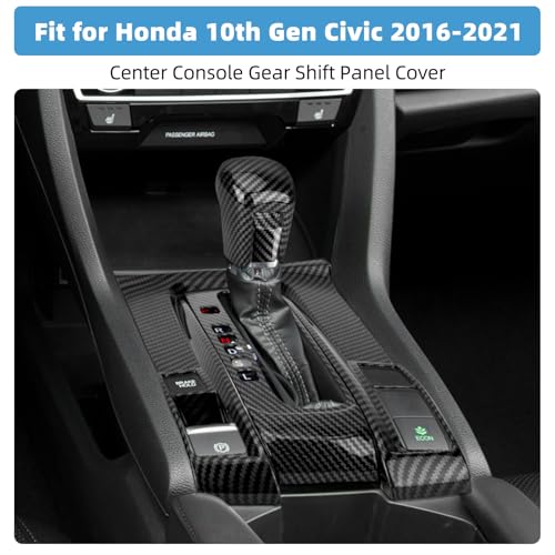 Center Console Gear Shift Panel Cover for Honda 10th Gen Civic - Product Imagery