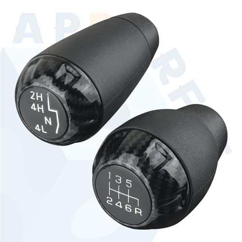 APPERFiT Shift Shifter Knob Set (Carbon Fiber) for Manual - Product Imagery