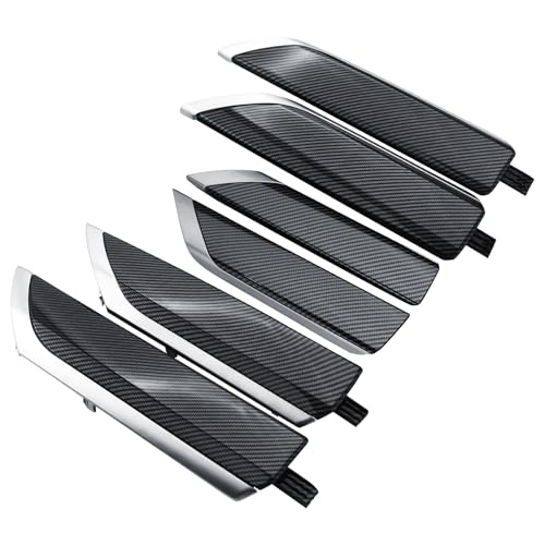 Door Trim Molding Kit Carbon Fiber 6pcs for Interior Door Panel - Product Imagery