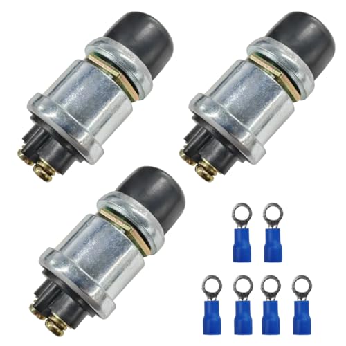 Car Push Start Button Switch, 12V 50A Heavy Duty Car Engine Push - Product Imagery