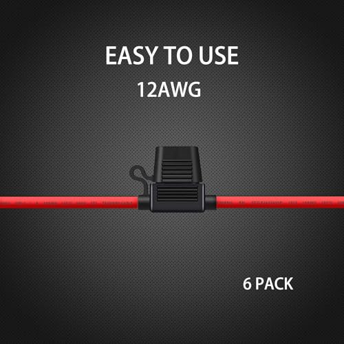 12 AWG Inline Fuse Holder - 12 Gauge Fuse Holder for 30A Blade - Product Imagery