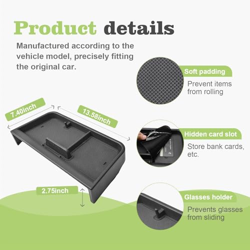 Dash Storage Tray for 2025 2026 Toyota Sienna (Not for LE with - Product Imagery