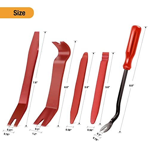 GOOACC 5 PCS Nylon Auto Trim Removal Tool Kit No-Scratch - Product Imagery