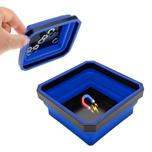 Yourkar Collapsible Magnetic Parts Tray, 4.5 Inch Foldable - Product Imagery