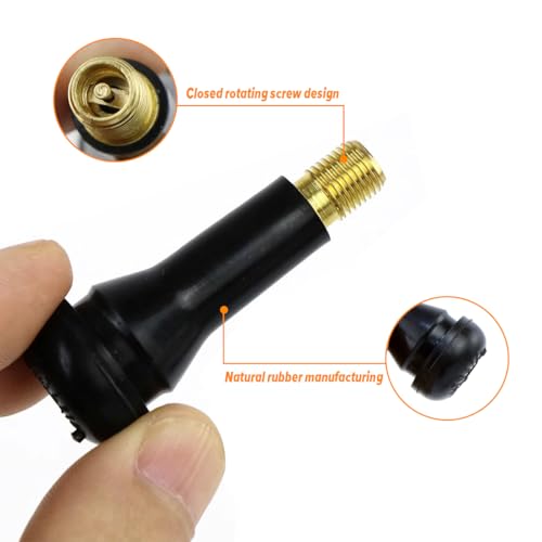 Mandark Car TR413 Tire Valve Stems, Rubber Snap-in Automotive - Product Imagery