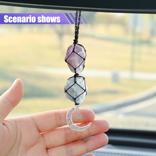 Hanging Car Charm, Crystal Car Hanging Ornament, Car Interior - Product Imagery