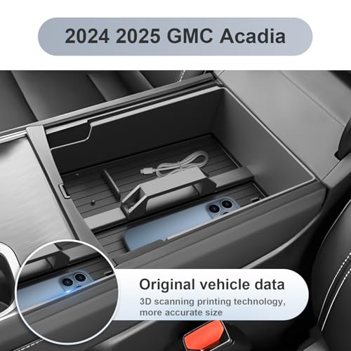 SKTU for 2024 2025 2026 2027 GMC Acadia Center Console Organizer - Product Imagery