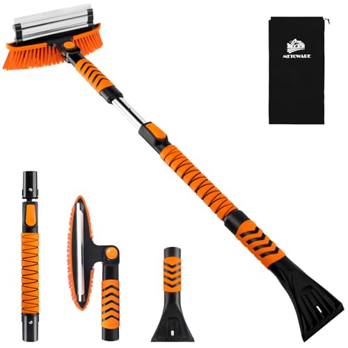 METOWARE 44'' Snow Brush and Ice Scrapers for Car Windshield - Product Imagery