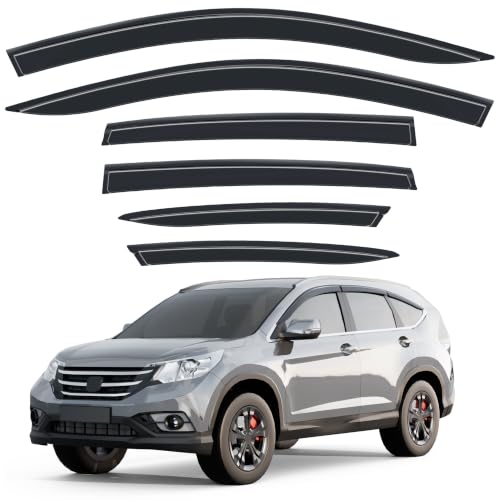 Tape-on Window Visors Rain Guards for 2012-2016 Honda CRV CR-V - Product Imagery