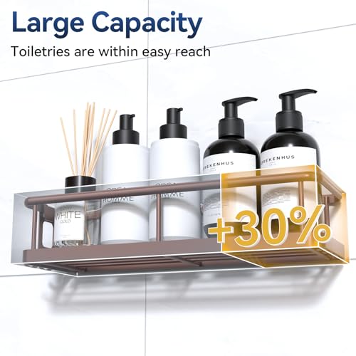 YASONIC Shower Caddy Adhesive, Rustproof Shower Organizer, Large - Product Imagery