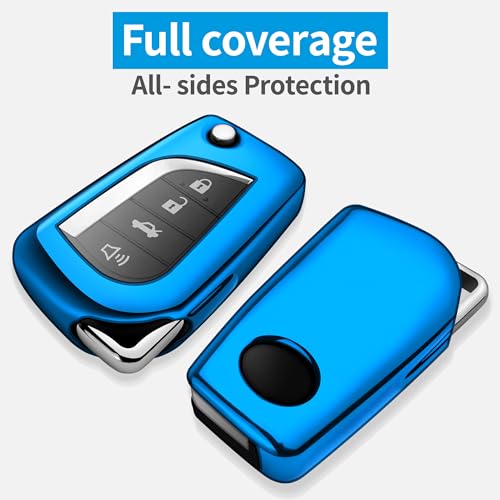 Compatible with Toyota Key Fob Cover with Keychain Soft TPU 360 - Product Imagery