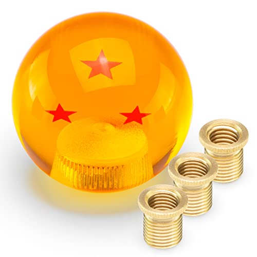 JDMBESTBOY Universal Z Shift Knob Ball 1-7 Star 54mm Adapters - Product Imagery
