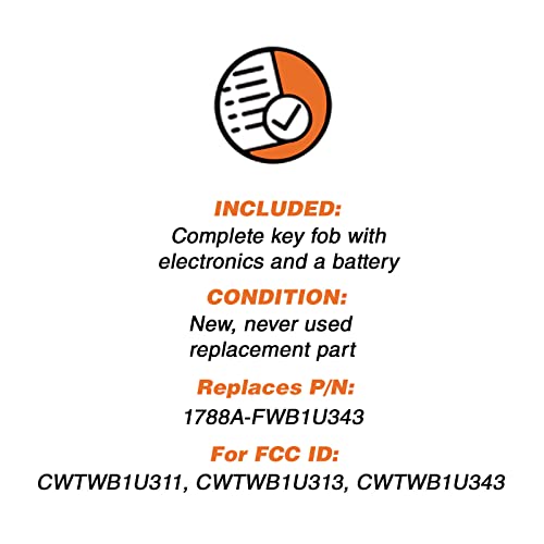 2X Key Fob Keyless Entry Remote Replacement for Ford Lincoln - Product Imagery