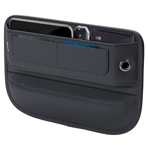 Universal Fit Premium Leather Car Seat Gap Filler Organizer, - Product Imagery