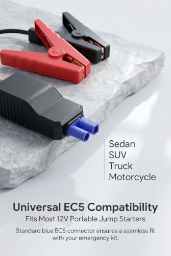 Car Jump Starter Clamps, Jumper Clamps with EC5 Connector, 12V - Product Imagery