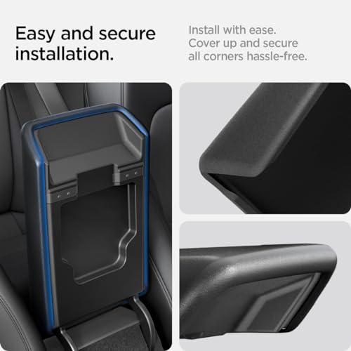 Spigen Armrest Cover for Tesla Model Y Juniper & YL & 3 Highland - Product Imagery