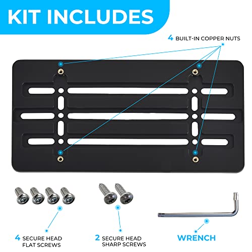 Front Bumper License Plate Bracket for BMW 2000-2026, Plate - Product Imagery