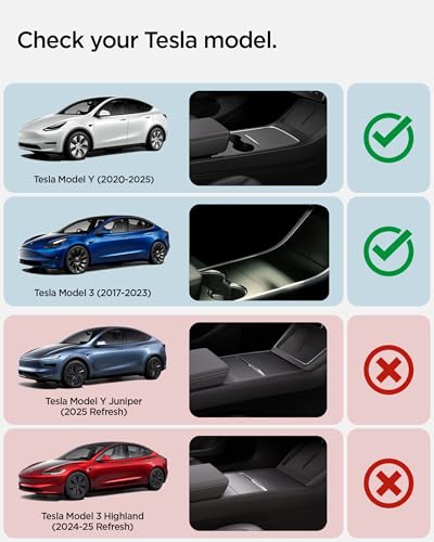 Spigen Under Screen Storage Organizer for Legacy Tesla Model Y - Product Imagery