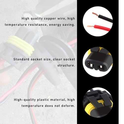 Wevdn 2 PCS 9005 HB3 9006 HB4 9012 Bulb Socket, Headlight - Product Imagery