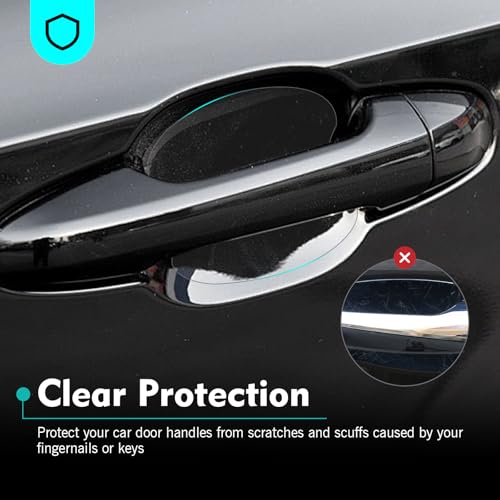 10PCS Car Door Handle Scratch Potector, Transparent Car Door - Product Imagery