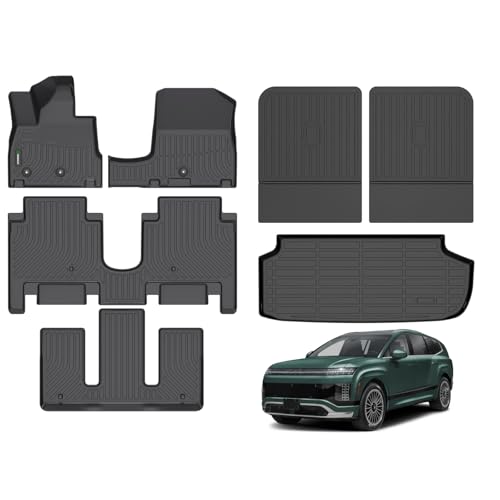 ANBINGO® Floor Mats & Seatback Cargo Liner for 2026 ioniq 9 6 - Product Imagery