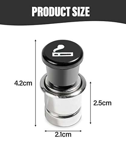 ESEWALAS Pop-Out Car Cigarette Lighter, 12V Lighter Plug Auto - Product Imagery