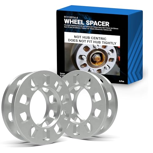 Wheel Accessories Parts 4 Pcs Die Cast Wheel Spacer 12mm 1/2" - Product Imagery