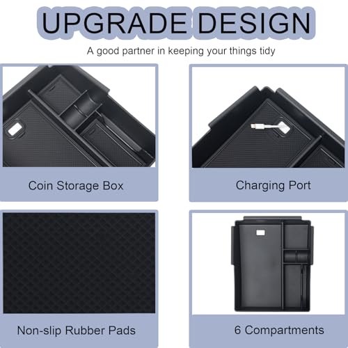 Upgraded Design Center Console Organizer Tray for Hyundai Santa - Product Imagery