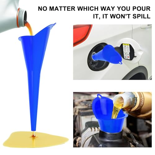 Long-Neck Oil Funnel for Automotive – Multi-Function Plastic - Product Imagery