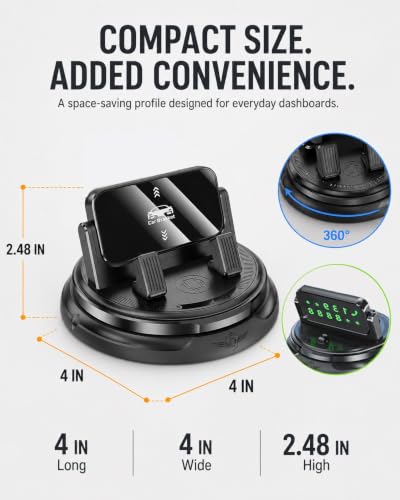 Car Phone Holder 360 Degree Rotation Navigation Mount Splendid - Product Imagery