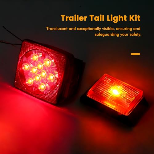 MAXXHAUL 70205 Trailer Light Kit - 12V All LED, Left and Right - Product Imagery