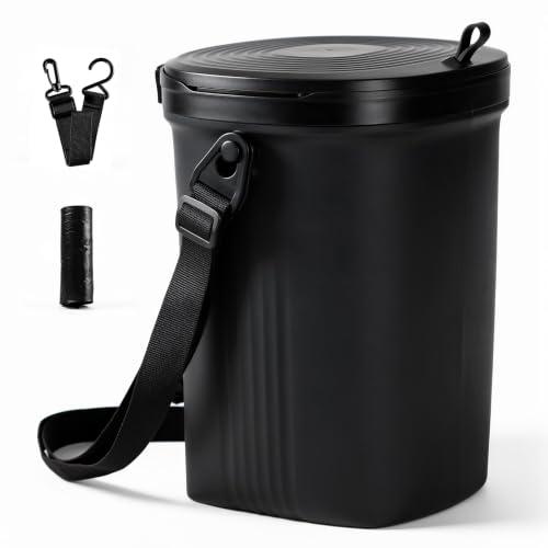Trash Can for Car with Lid, Leakproof & 100% Silicone Can, 2 - Product Imagery