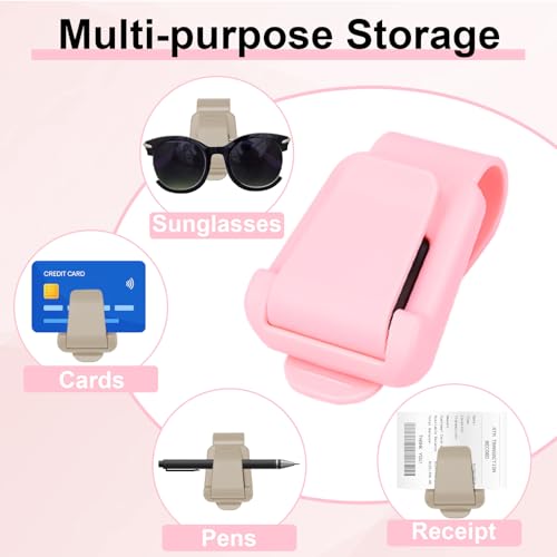 BFXM 2Pcs Sunglass Holder for Car Visor - Product Imagery