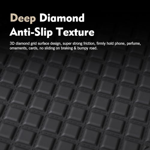 WZP Car Dashboard Anti-Slip Pad, 11.4 x 6 inch Bling Crystal - Product Imagery