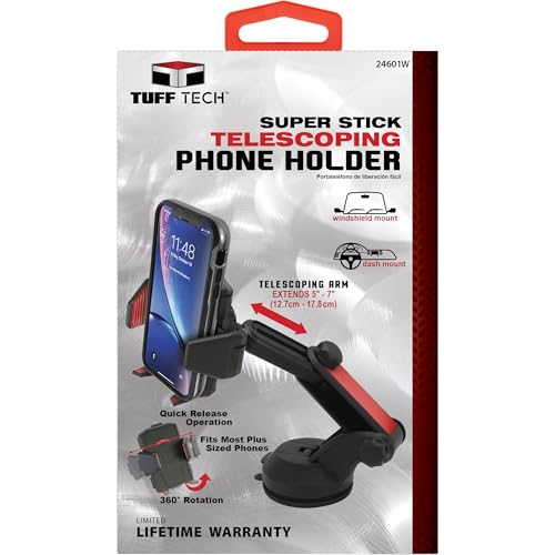 Super Stick Telescoping Phone Holder For Cars Trucks And SUVs - Product Imagery