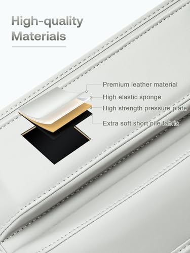 Premium Leather Car Seat Gap Filler Organizer (0.2”-1.2" Gaps), - Product Imagery