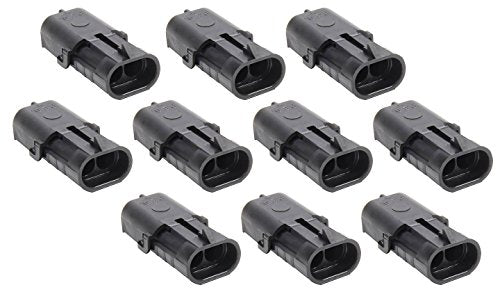 Allstar Performance ALL76291-10 2 Pin Weather Packshroud housing - Product Imagery