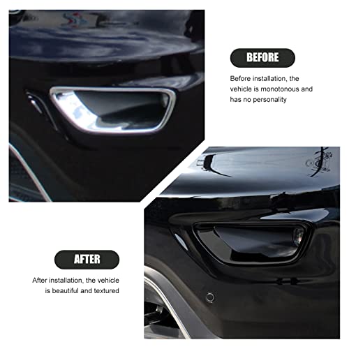 Hoolcar Front Fog Lights Cover Fog Lamp Frame Trim Replacement - Product Imagery