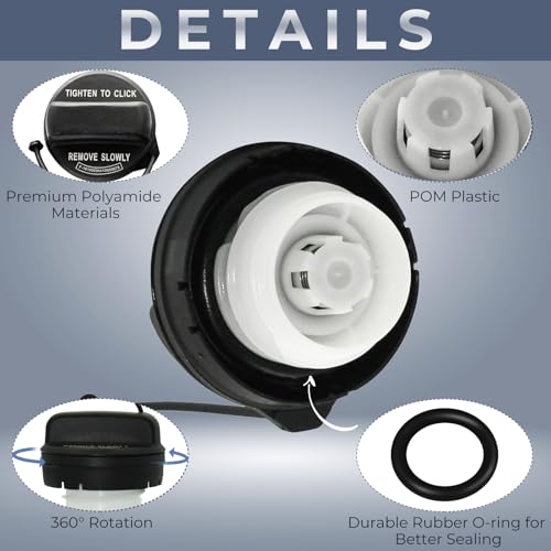 Gas Cap, Fuel Cap for 2006-2020 Honda Acura Accord Civic CRV - Product Imagery