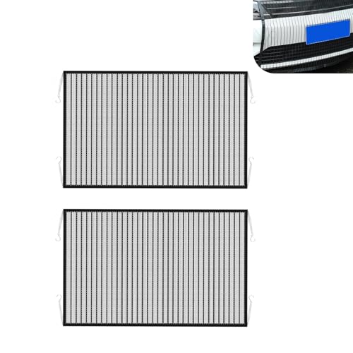 2 PCS Car Grille Protection Net, High-density Dustproof Front - Product Imagery