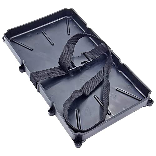 T-H Marine Narrow Battery Tray Holder with Poly Strap – Space - Product Imagery