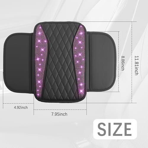IHOTDER Bling Rhinestones Center Console Covers for - Product Imagery